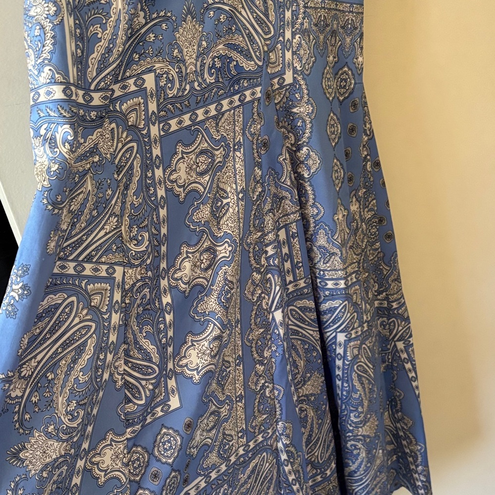 Blue Bandana Pattern Dress